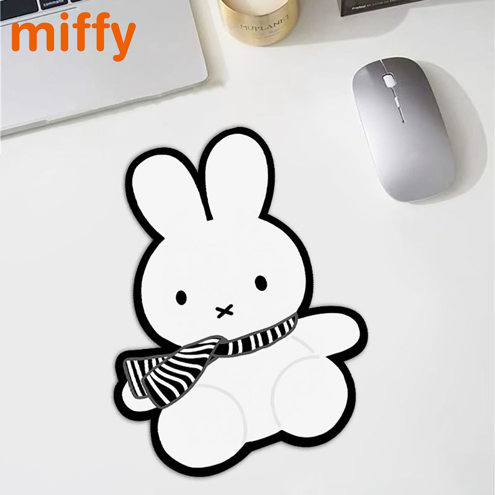 Home Office Hidden Desk - Kawaii Miffy Cute Mouse Pad Cartoon