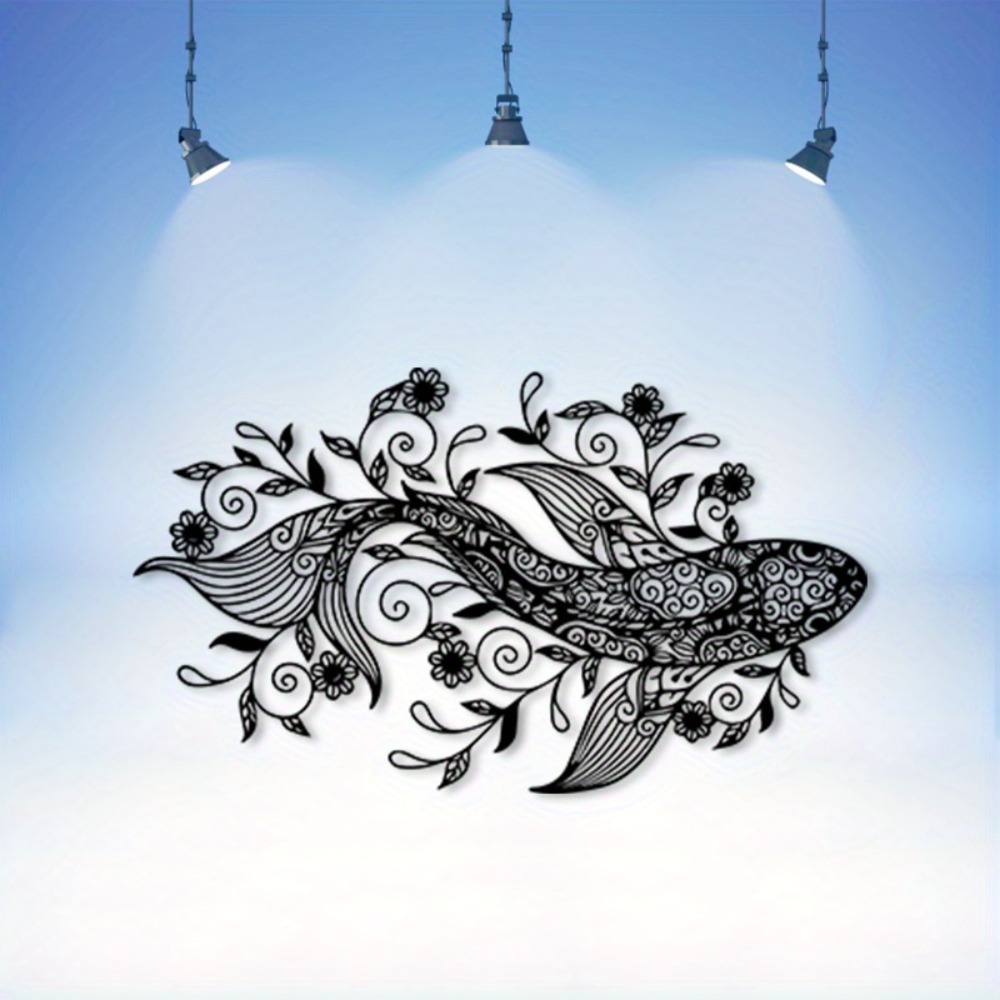 Home Office Feng Shui - 1pc Vintage Koi Fish Metal Wall