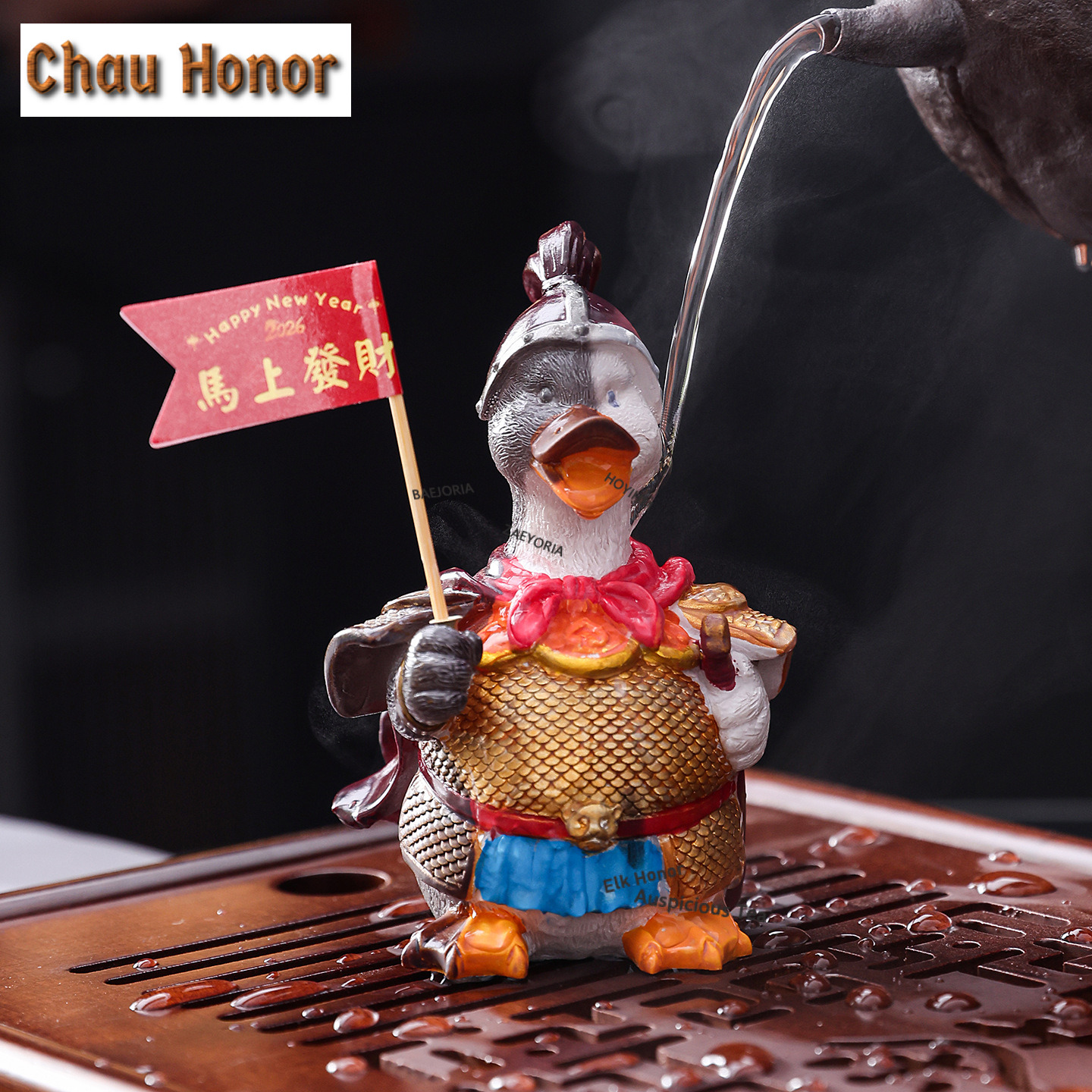 Home Office Feng Shui - Color Changing Warrior Duck Tea Pet