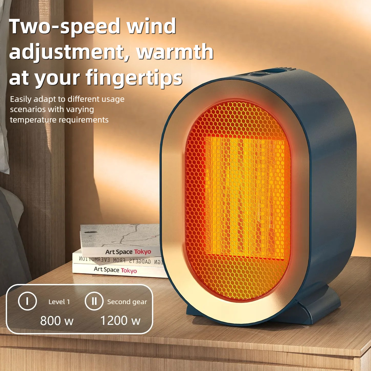 Home Office Equipment - 2025 New1200W Portable Electric Heater Mini