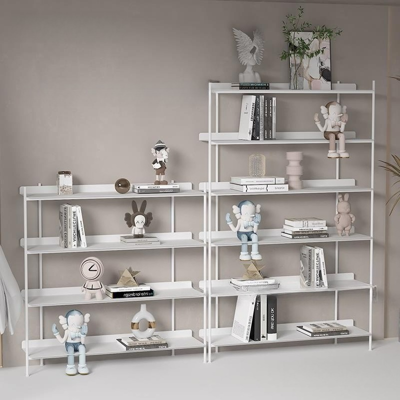 Home Office Bookshelves - Nordic light luxury wrought iron bookshelf,