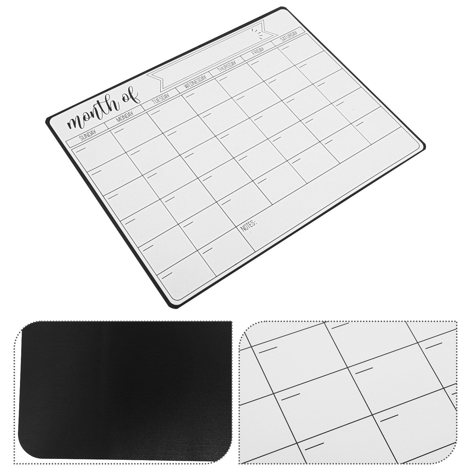 Magnetic Calendar Board - 4Pcs Magnetic Whiteboard Monthly Planner Dry