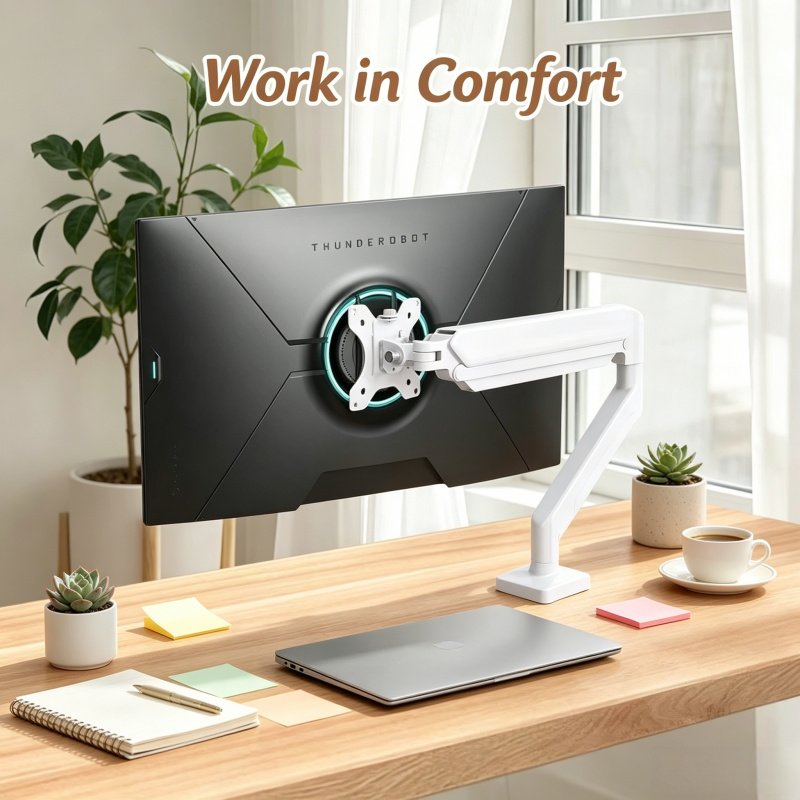 Monitor Riser Stand - Single Monitor Desk Mount Arm–2026 New