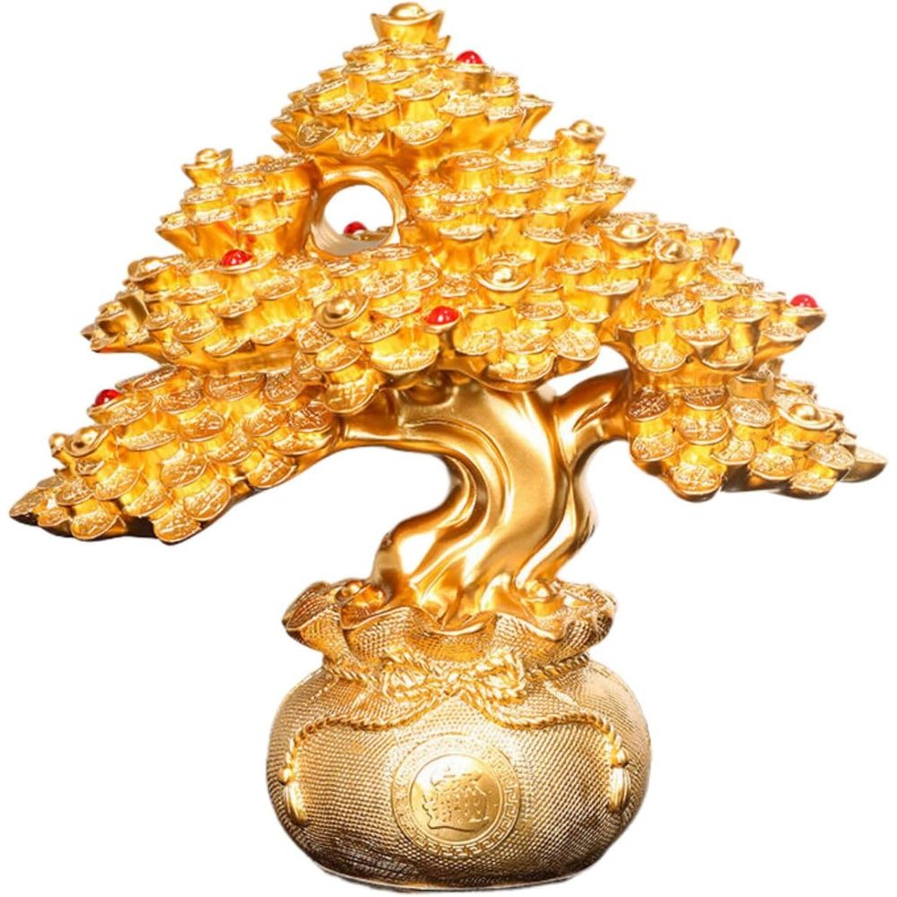Home Office Feng Shui - Chinese Style Citrine Crystal Money Tree