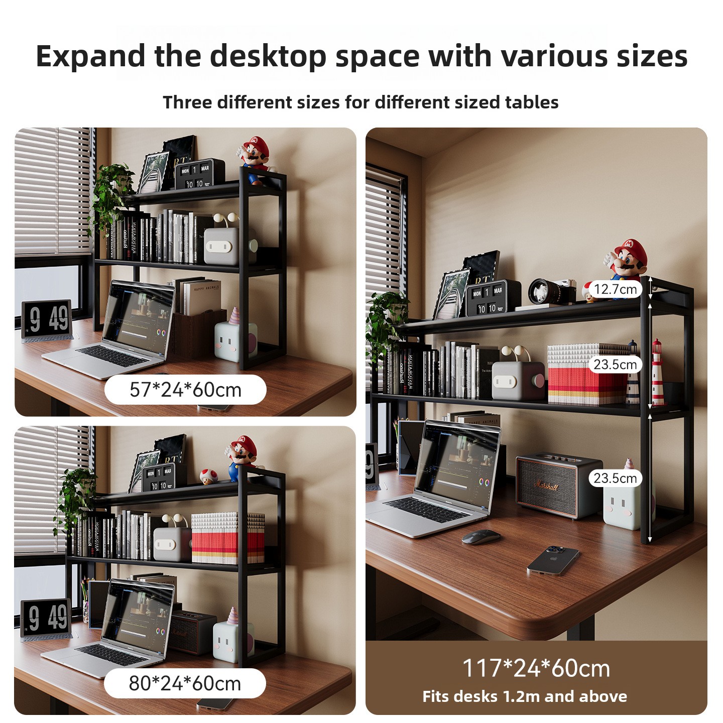 Desk Shelf Organizer 3-Tier Ve - Home Office Bookshelves incelemesi ve fiyatı