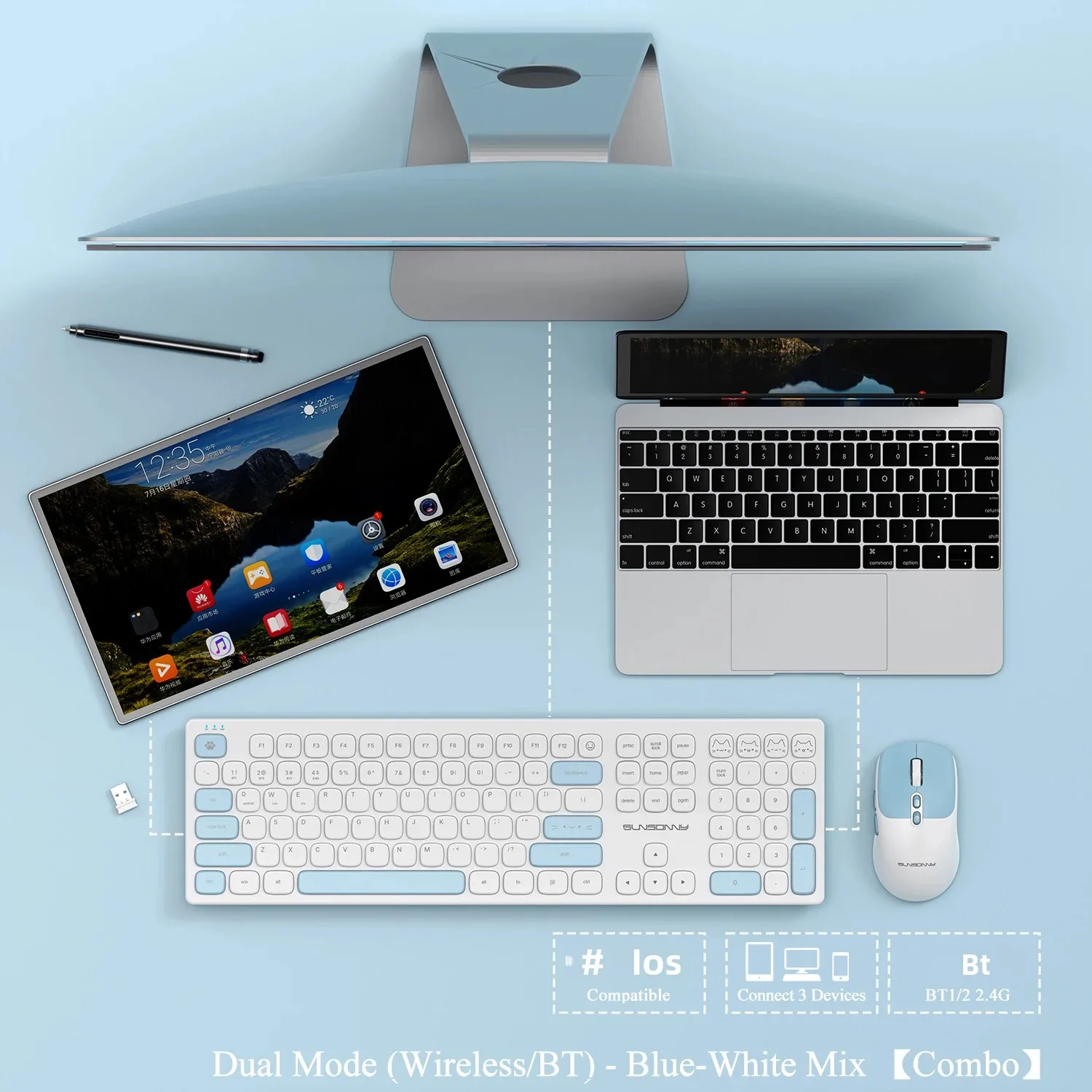 Cute Silent Keyboard and Mouse - Home Office For Mac incelemesi ve fiyatı
