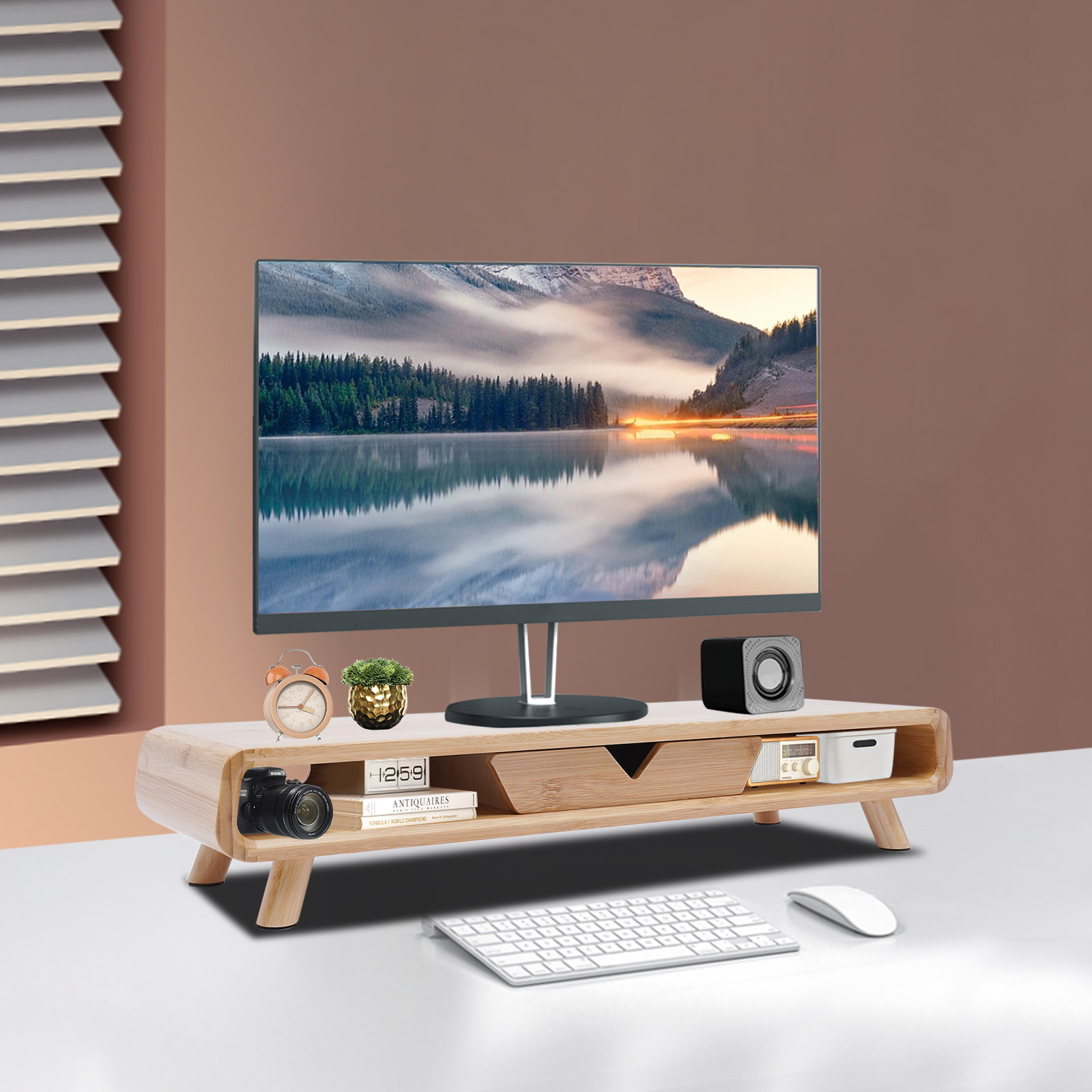 NEW Ergonomic Height Wood Moni - Monitor Riser Stand incelemesi ve fiyatı