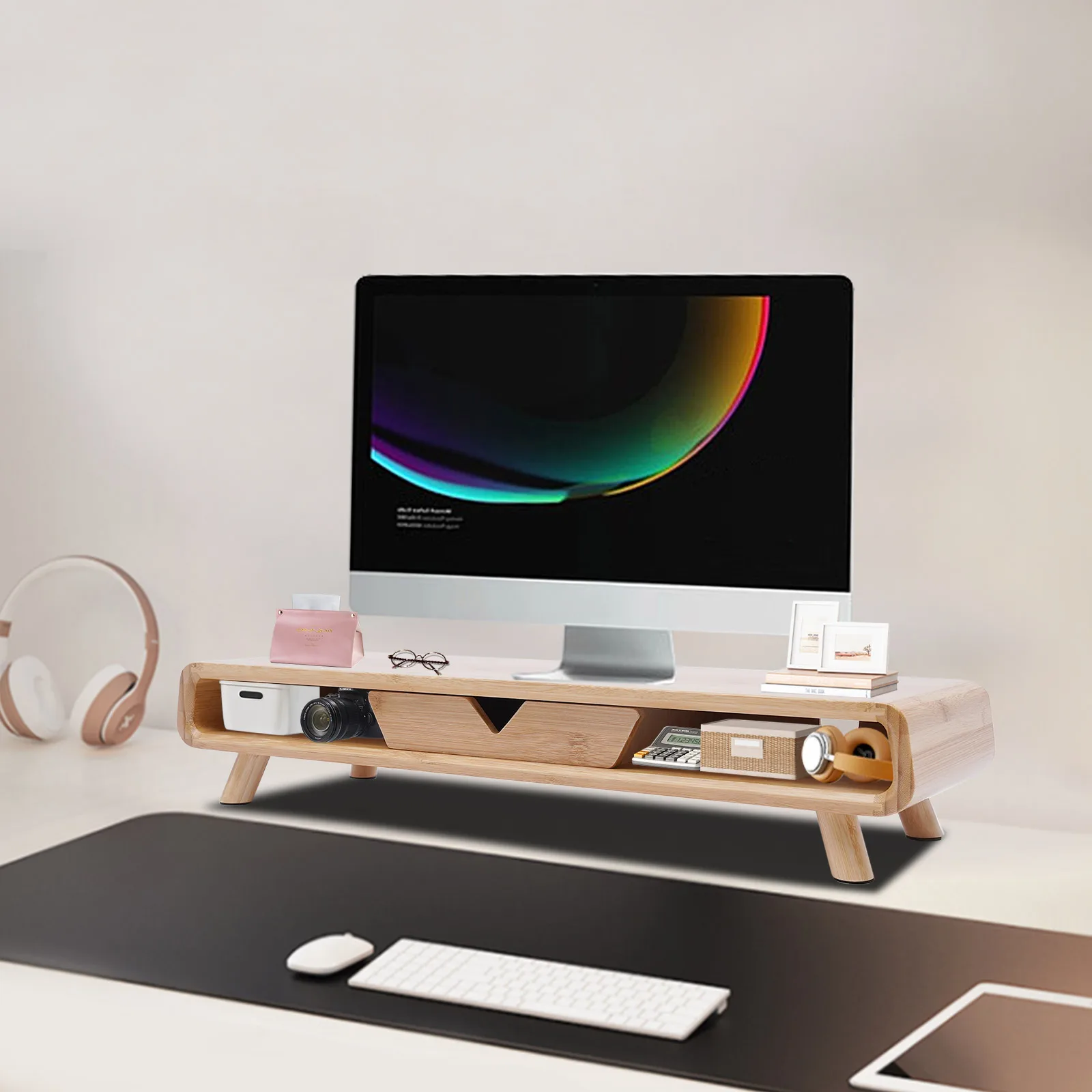 NEW Ergonomic Height Wood Moni - Monitor Riser Stand incelemesi ve fiyatı