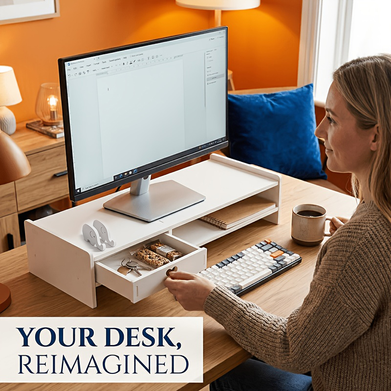 Minimalist White PVC Monitor S - Monitor Riser Stand incelemesi ve fiyatı