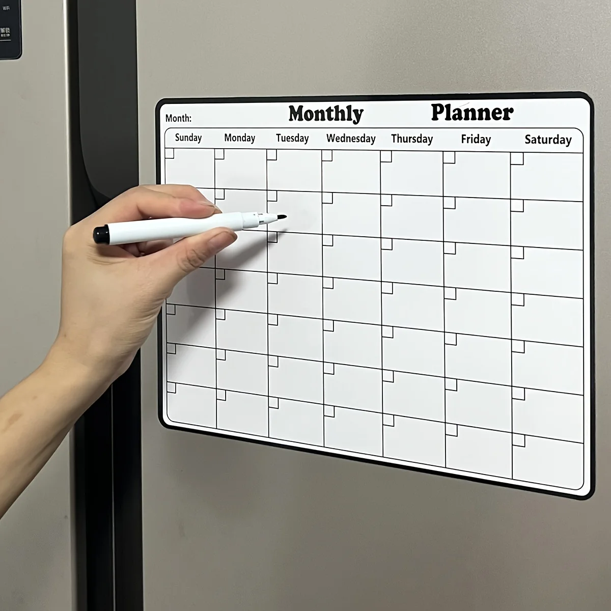 1pc Magnetic Refrigerator Dry  - Magnetic Calendar Board incelemesi ve fiyatı
