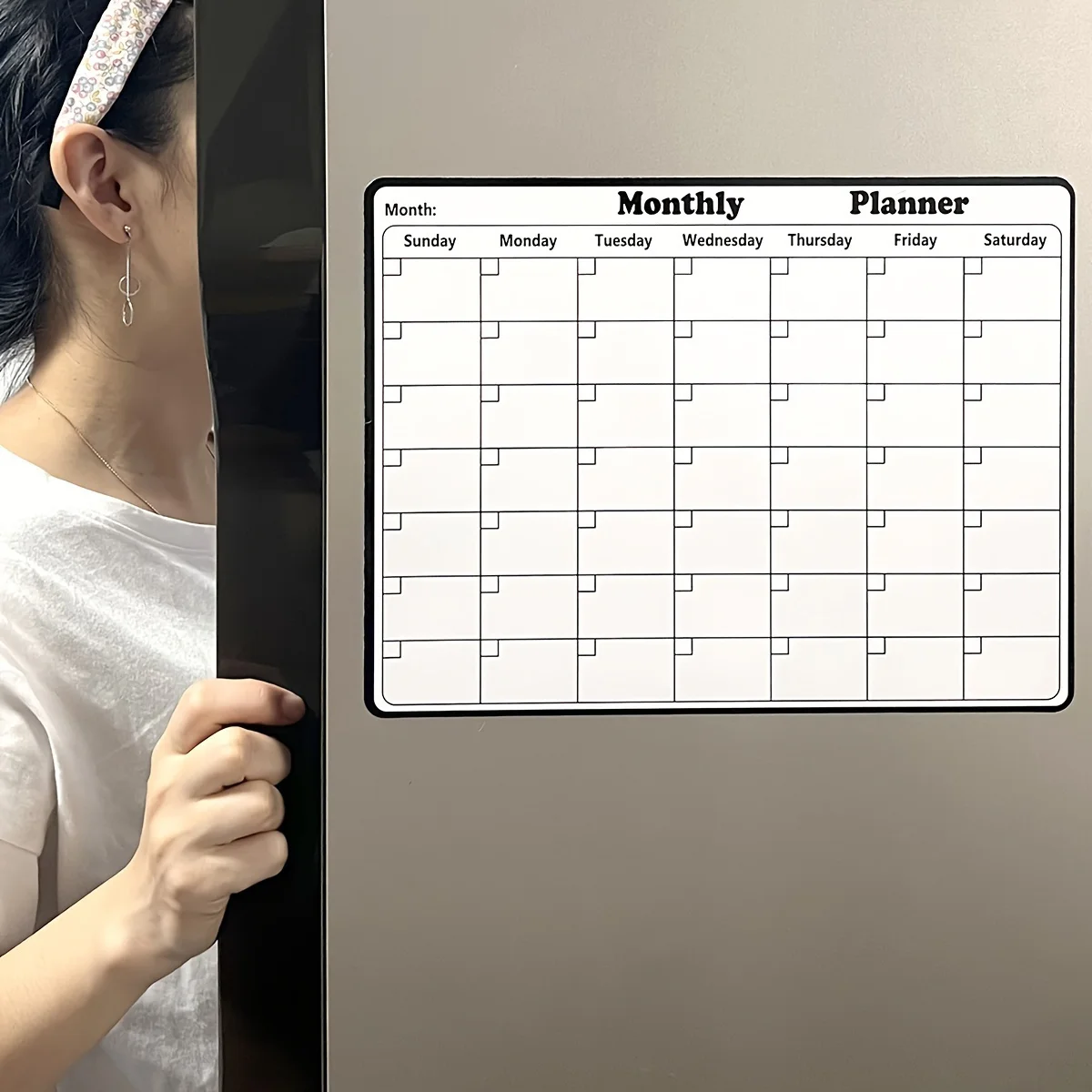 1pc Magnetic Refrigerator Dry  - Magnetic Calendar Board incelemesi ve fiyatı