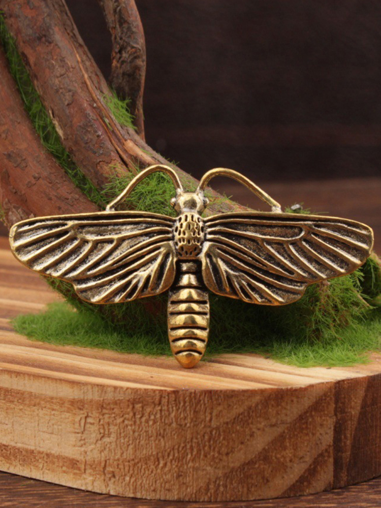 Hot Sale 1/3Pcs Brass Moth Scu - Home Office Bookshelves incelemesi ve fiyatı