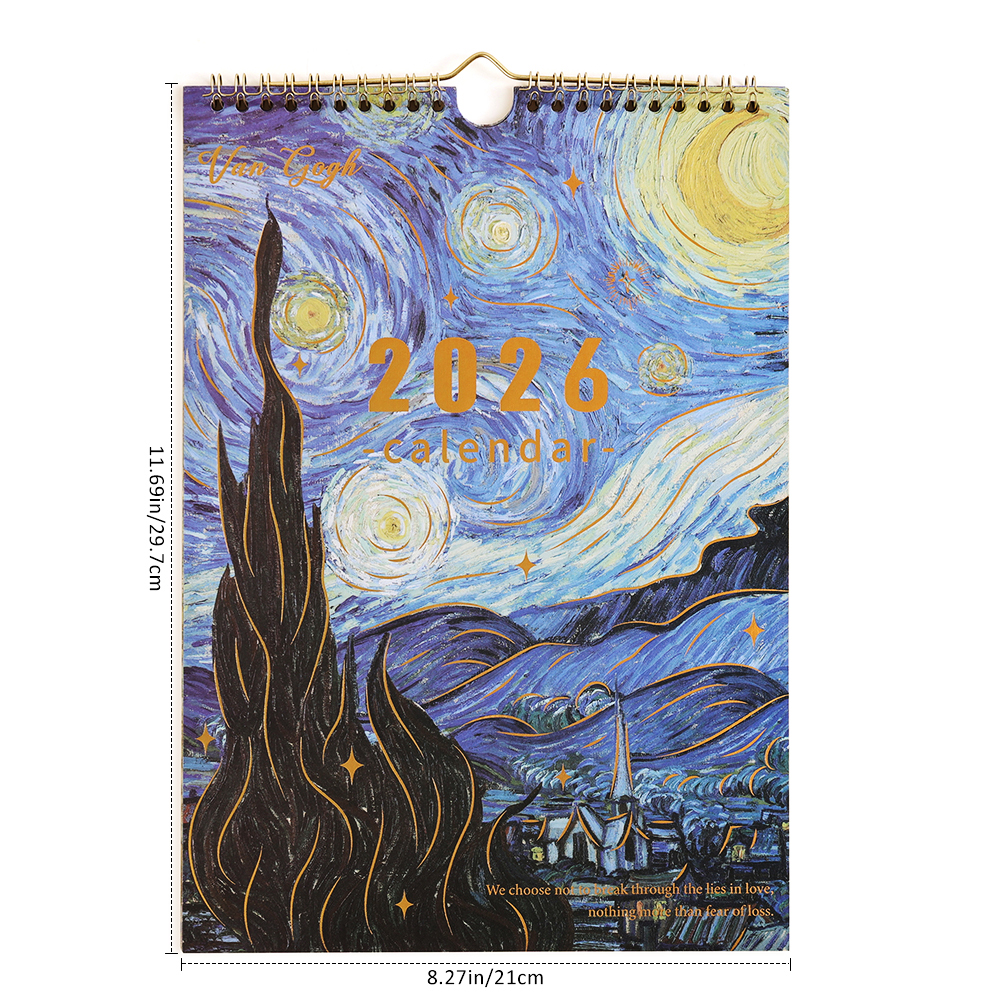 2026 A4 Wall Calendar 12-Month - Home Office Organization incelemesi ve fiyatı