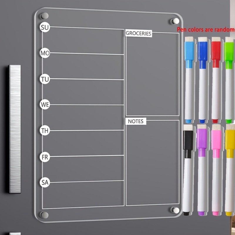 Acrylic Meal Planner Magnetic  - Magnetic Calendar Board incelemesi ve fiyatı