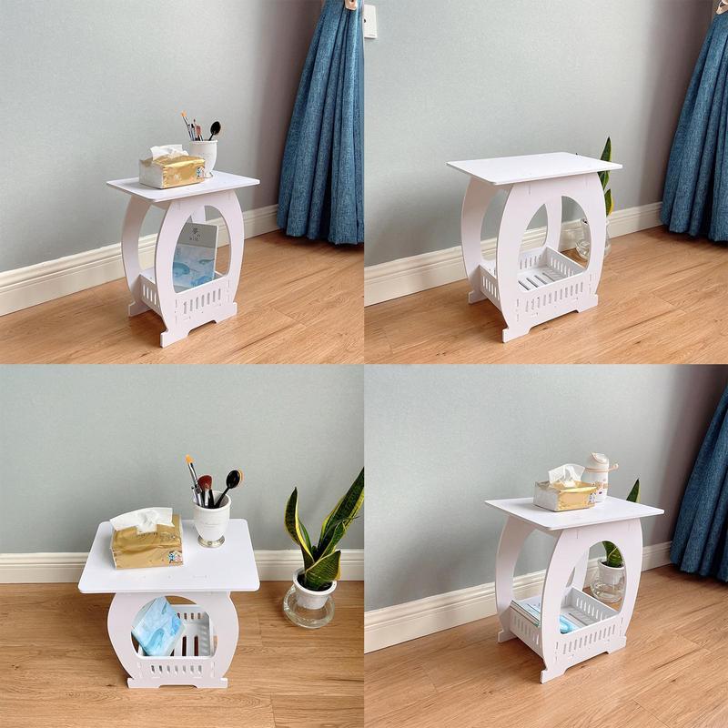 End Table White Nightstand Cof - Home Office Hidden Desk incelemesi ve fiyatı