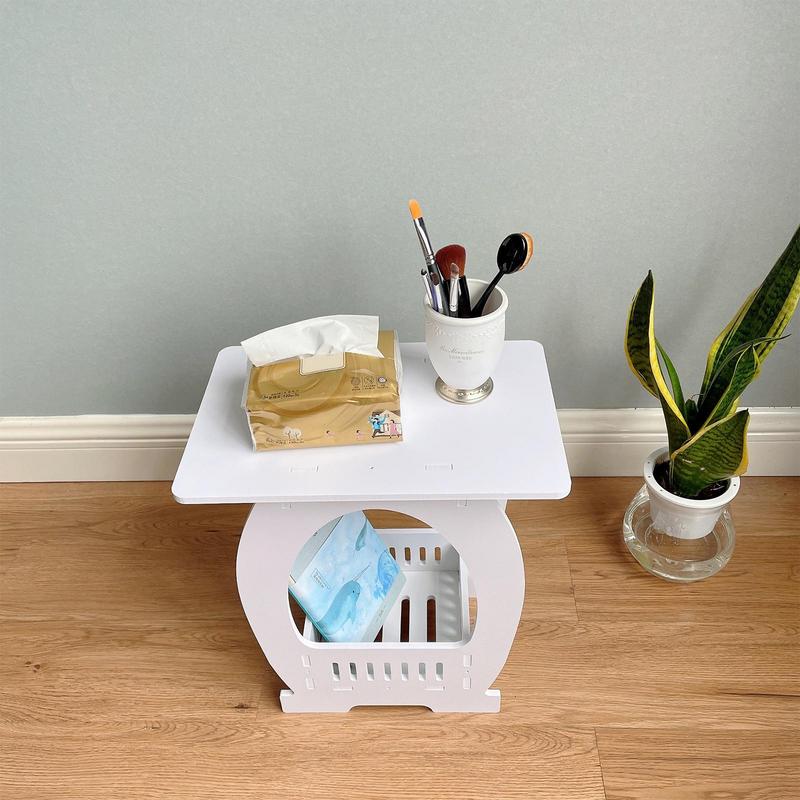 End Table White Nightstand Cof - Home Office Hidden Desk incelemesi ve fiyatı