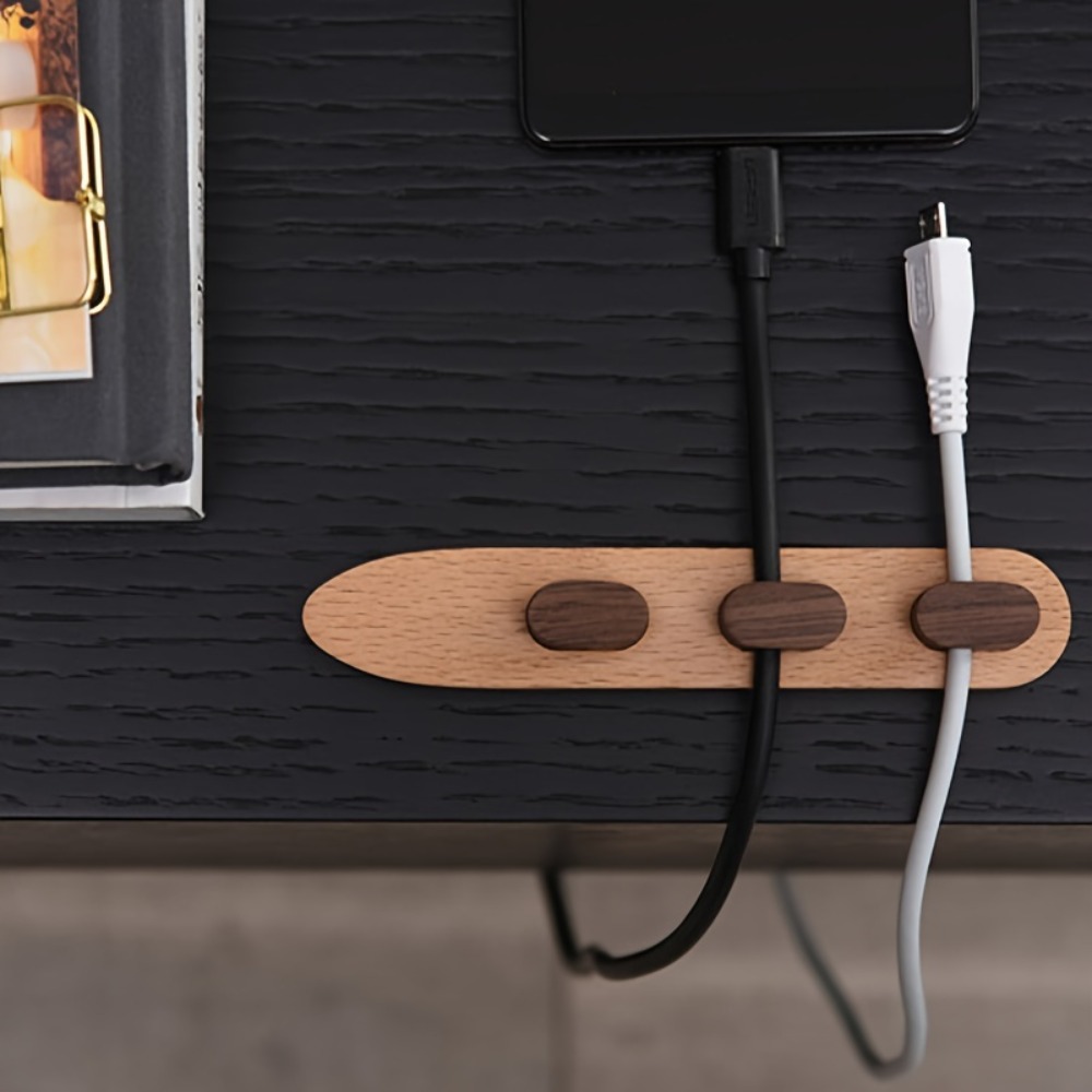 Wooden Cable Organizer Adhesiv - Cable Management Box incelemesi ve fiyatı