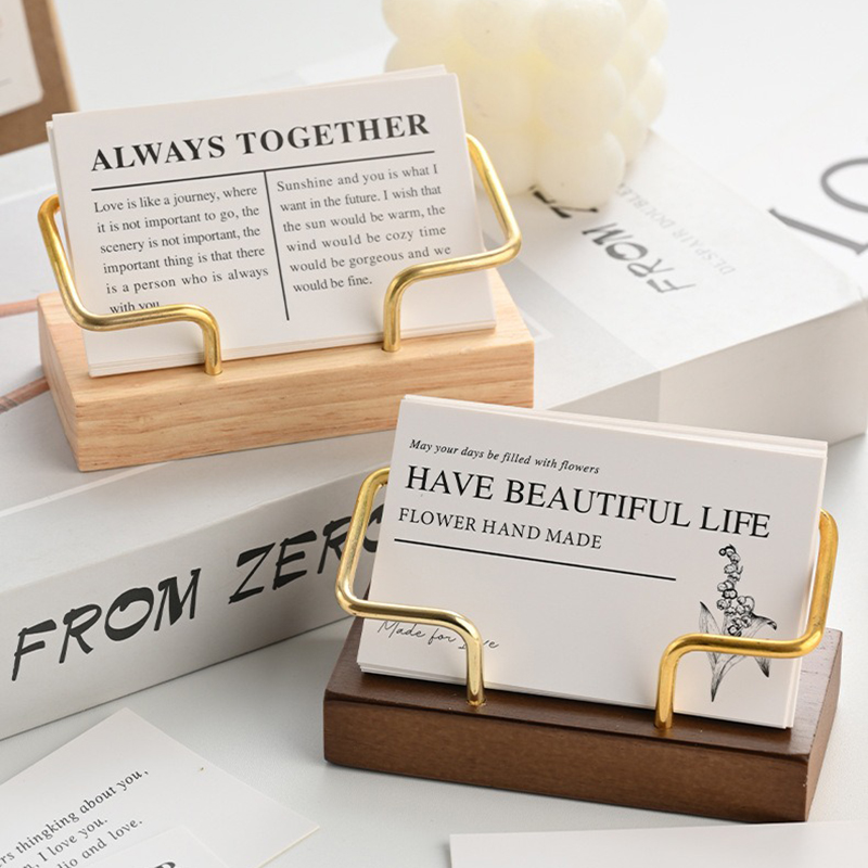 Wooden Business Card Holder Me - Home Office Organization incelemesi ve fiyatı