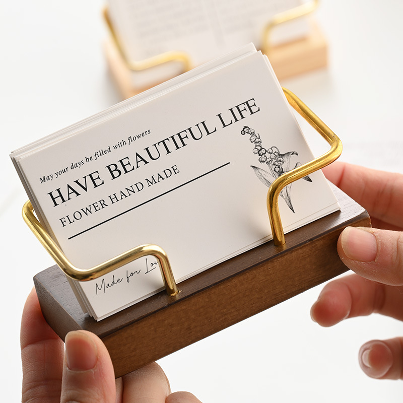 Wooden Business Card Holder Me - Home Office Organization incelemesi ve fiyatı