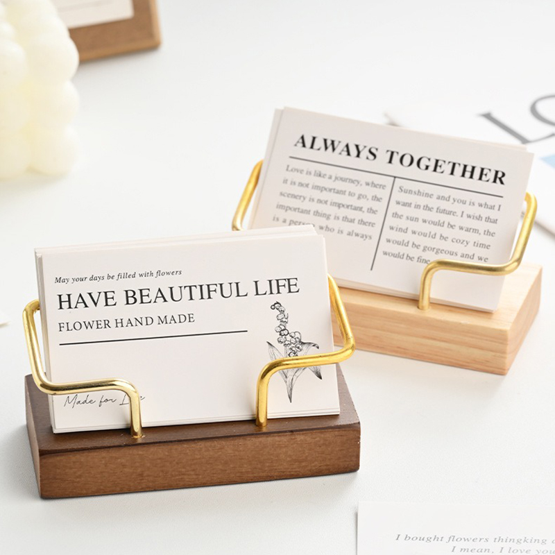 Wooden Business Card Holder Me - Home Office Organization incelemesi ve fiyatı