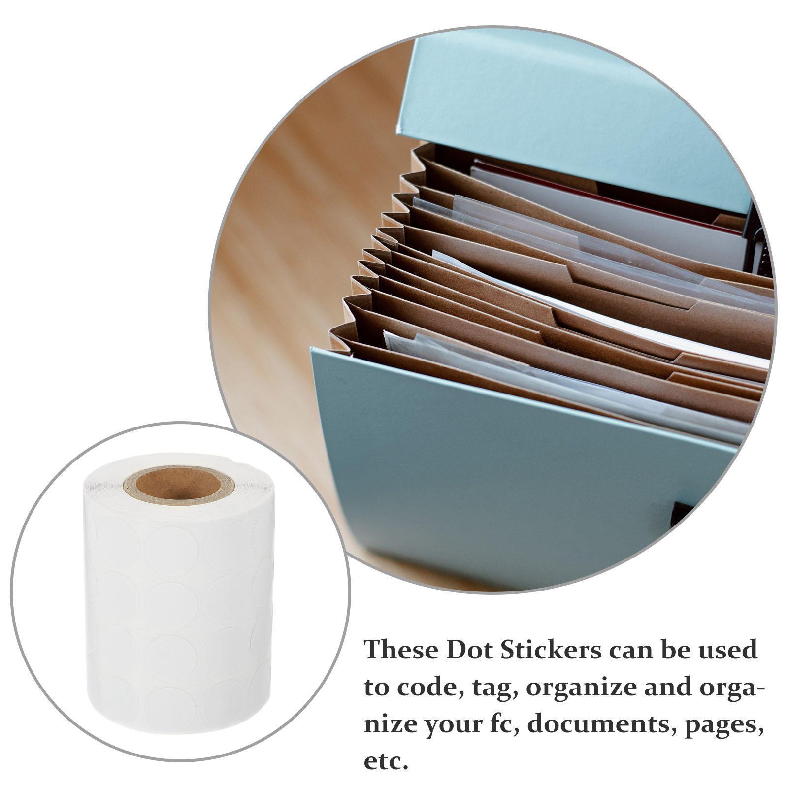 3000Pcs Blank Round Dot Sticke - Home Office Organization incelemesi ve fiyatı