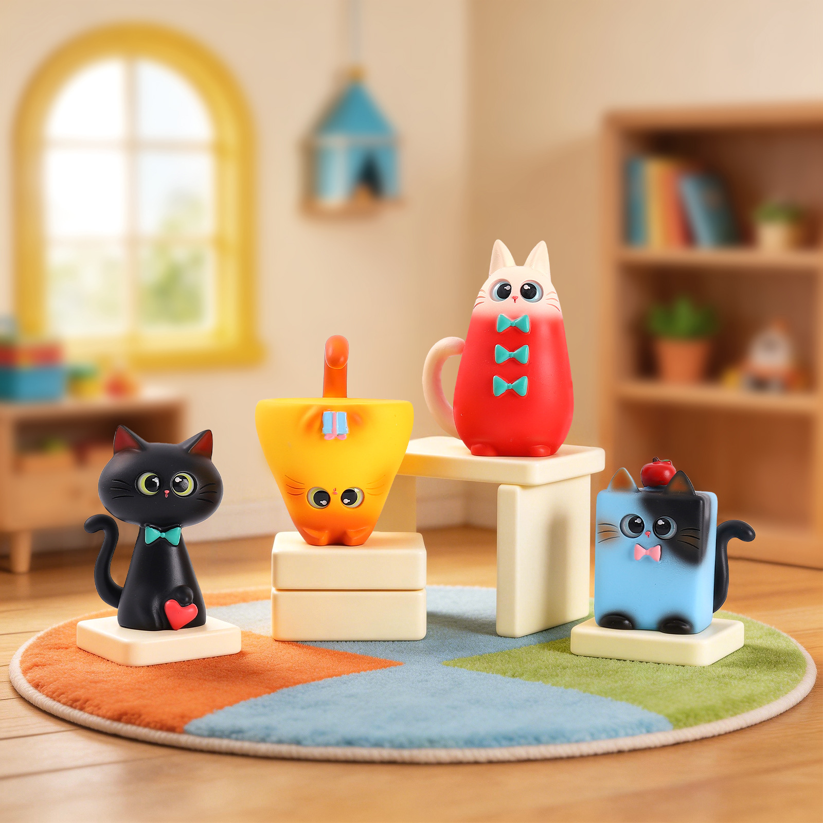 Blind Box Cat Figurine Resin C - Home Office Hidden Desk incelemesi ve fiyatı