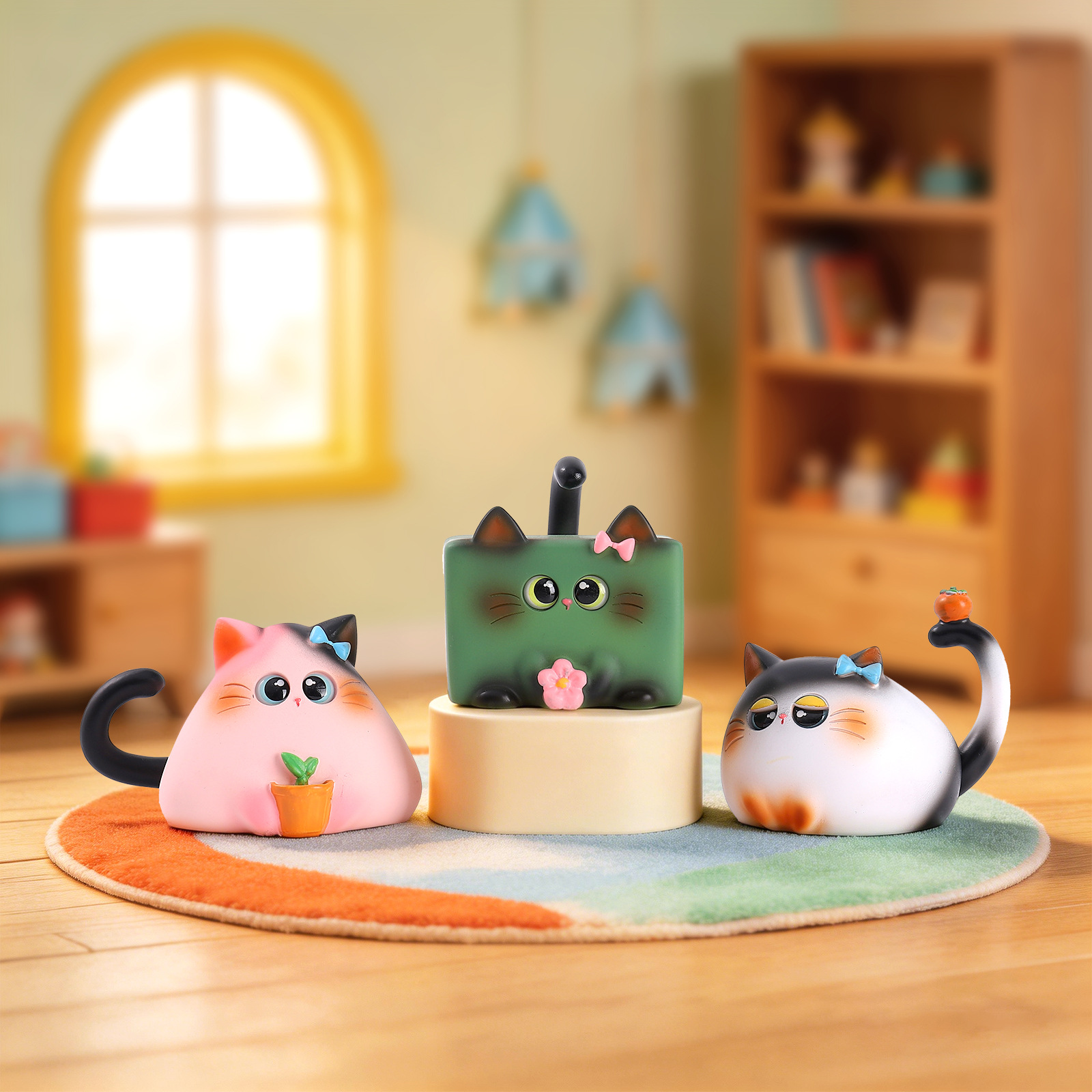 Blind Box Cat Figurine Resin C - Home Office Hidden Desk incelemesi ve fiyatı