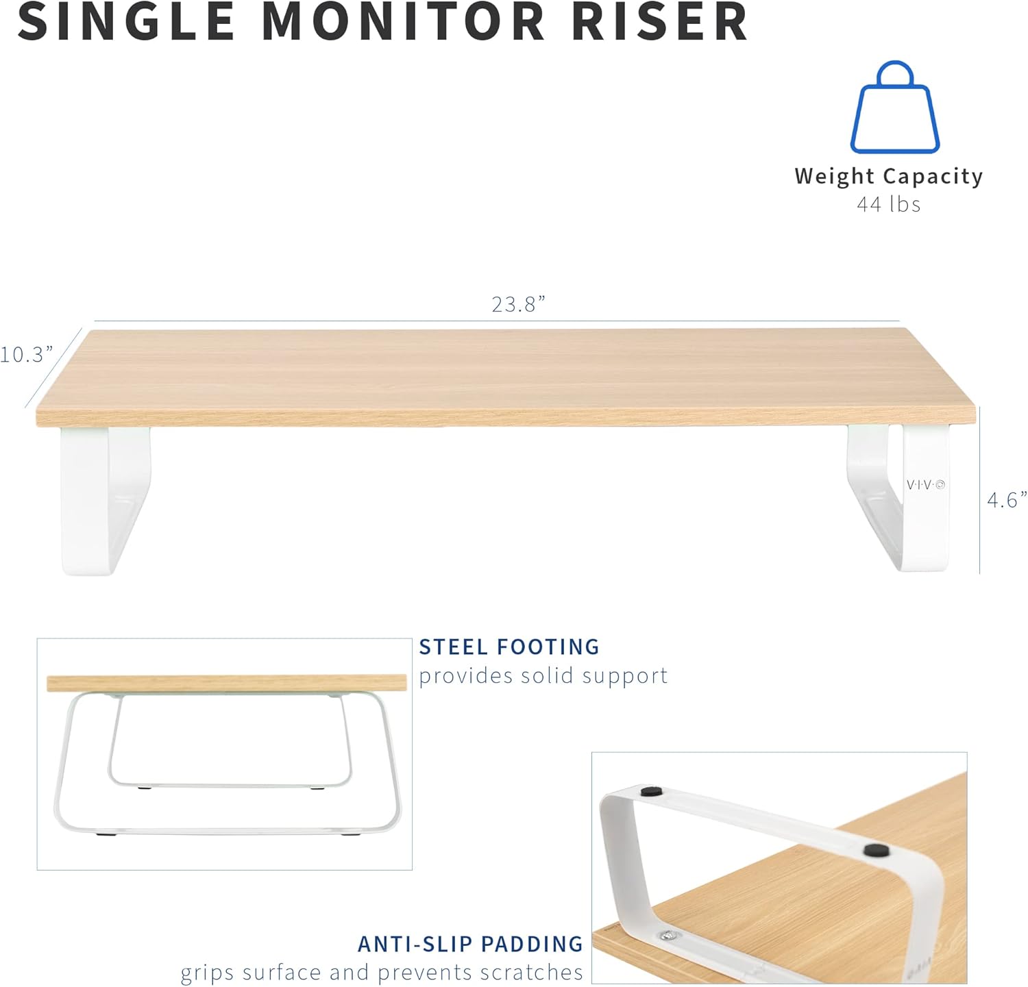 24 inch Monitor Stand, Wood an - Monitor Riser Stand incelemesi ve fiyatı