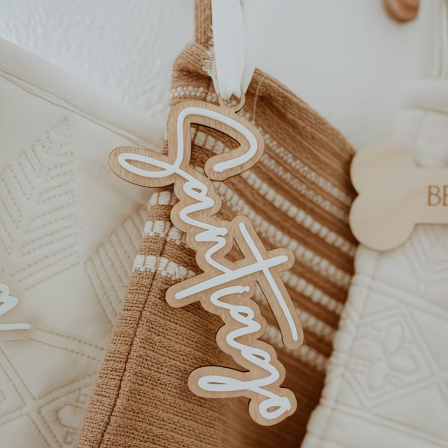 1Pc Custom Name Cute White Woo - Home Office Decor incelemesi ve fiyatı