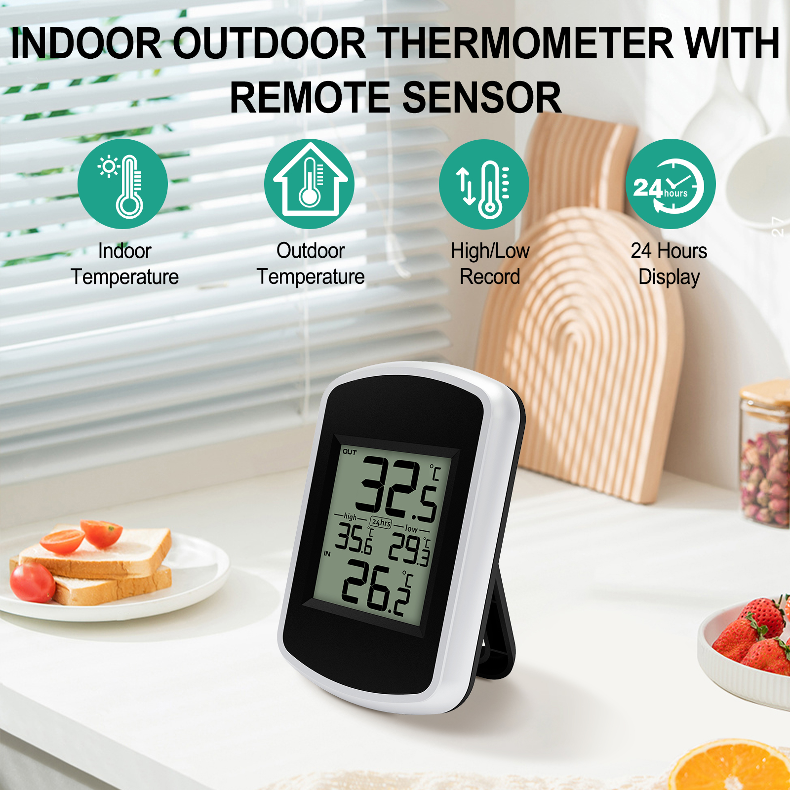 Wireless Digital Thermometer - - Home Office Updates incelemesi ve fiyatı