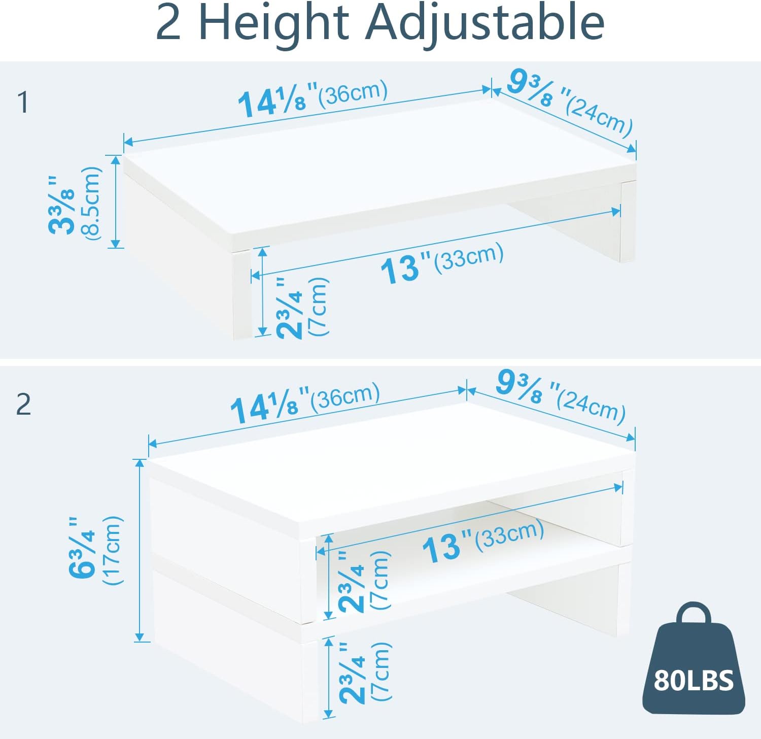 White Monitor Stand Riser - 2  - Monitor Riser Stand incelemesi ve fiyatı