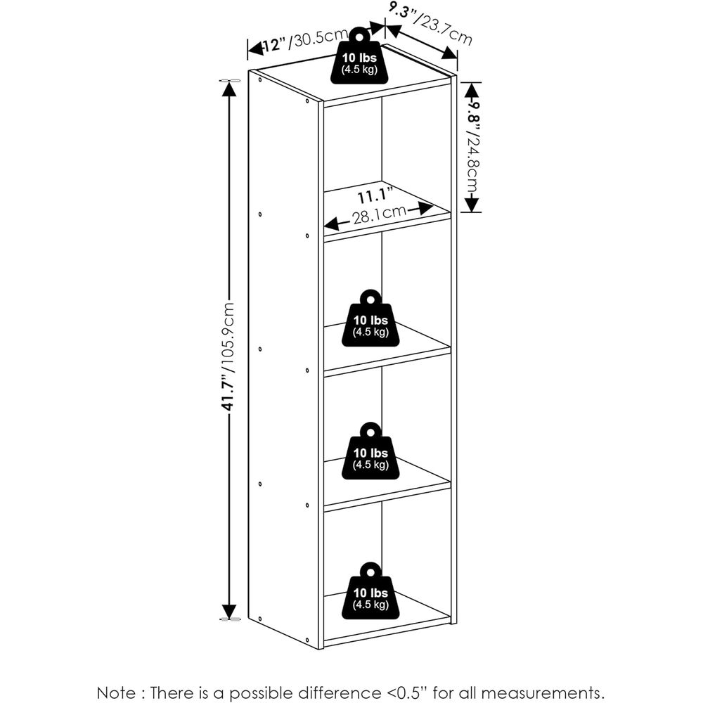 Book Shelf, 4-Tier Modern Book - Home Office Bookshelves incelemesi ve fiyatı