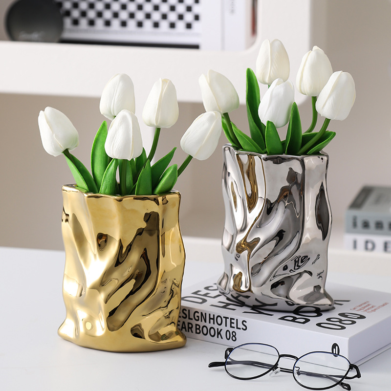 Nordic Ceramic Irregular Vase  - Home Office Form incelemesi ve fiyatı