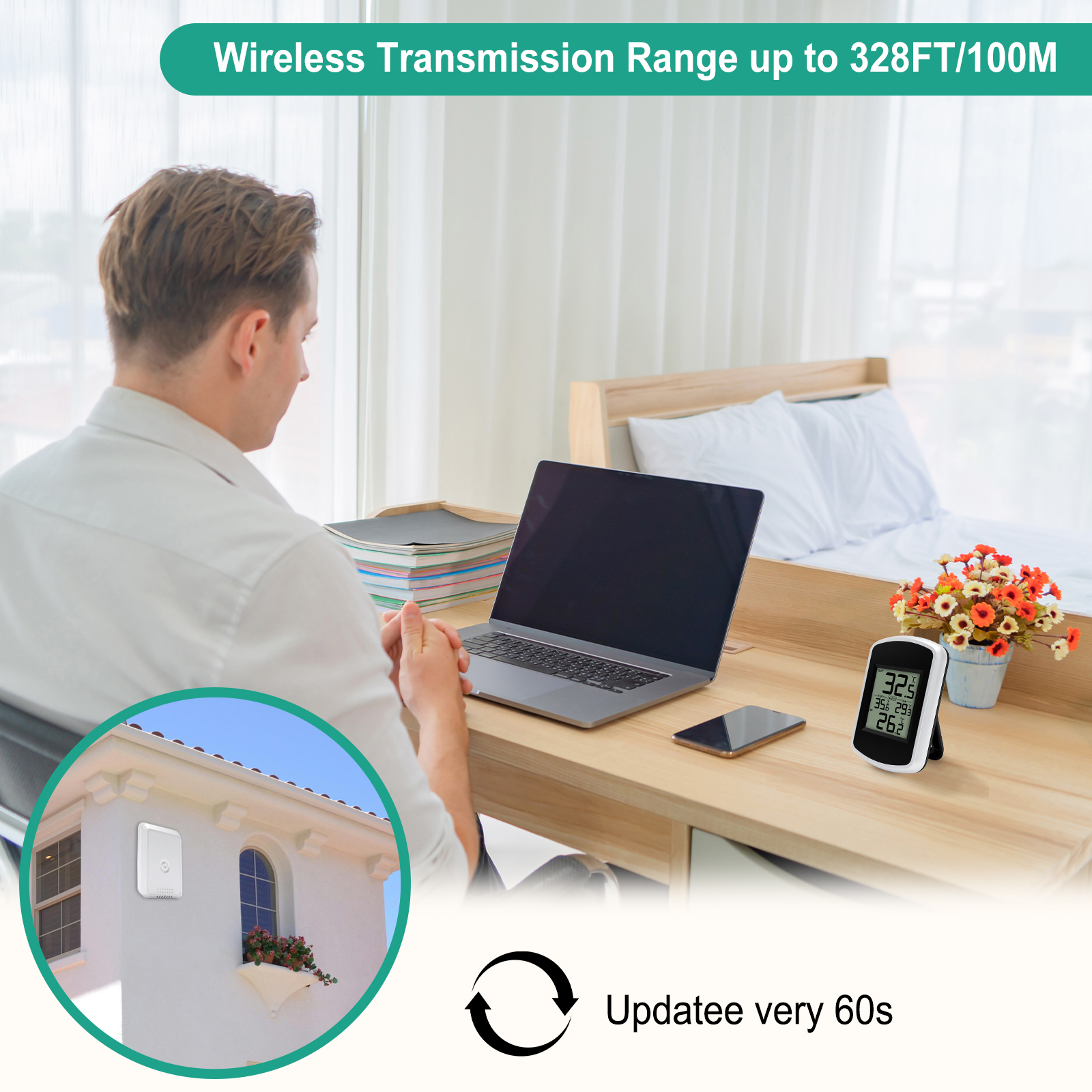 Wireless Digital Thermometer - - Home Office Updates incelemesi ve fiyatı