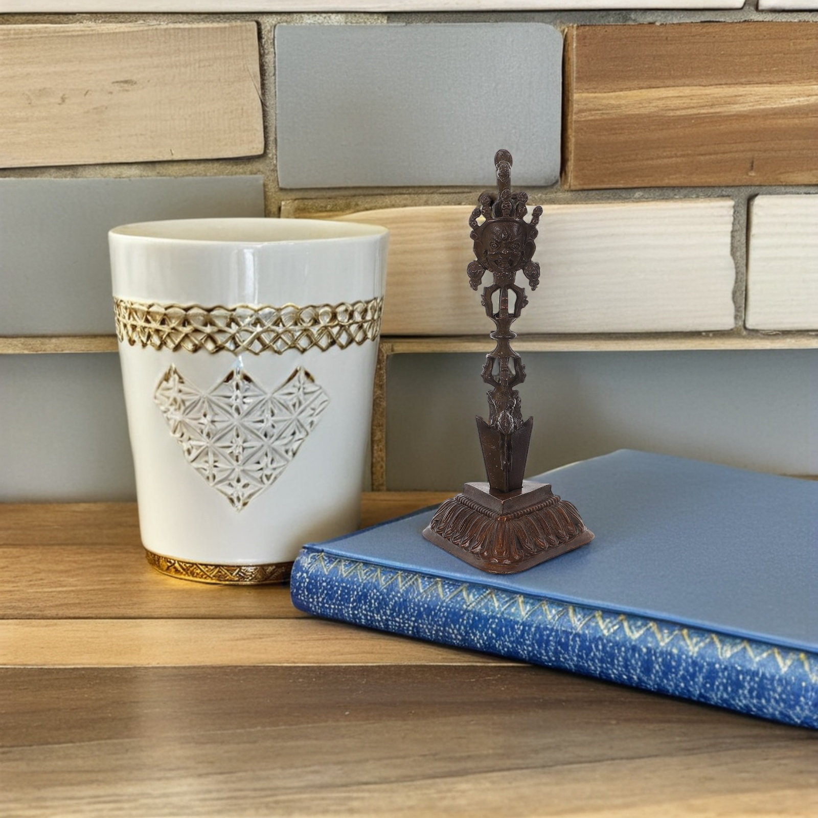 1Set Copper Vajra Dorje Phurba - Home Office Feng Shui incelemesi ve fiyatı