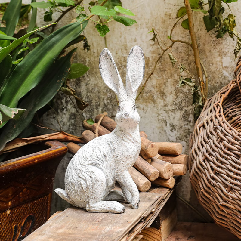 2Pcs Garden Statues Rabbit Sta - Home Office Bookshelves incelemesi ve fiyatı