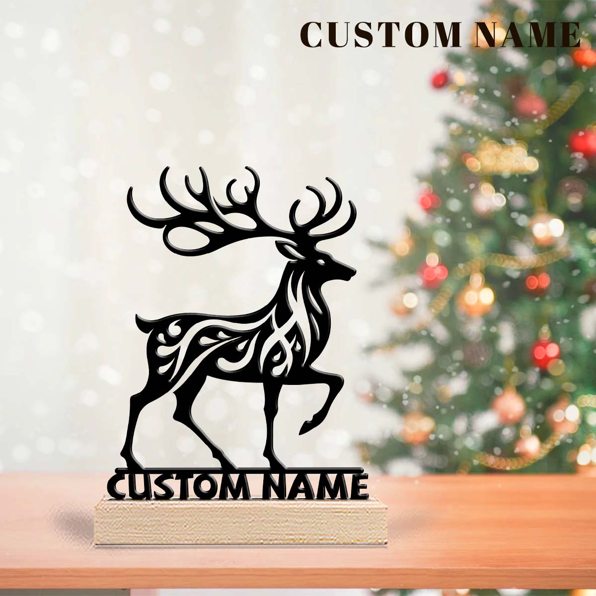 1Pc Csutom  Running Deer Woode - Home Office Decor incelemesi ve fiyatı