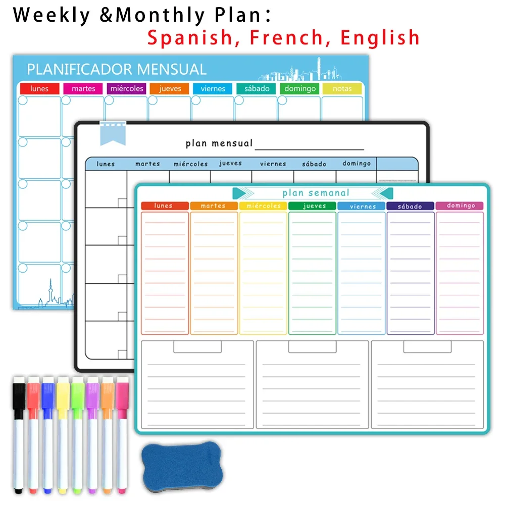 A3 Size Magnetic Weekly &month - Magnetic Calendar Board incelemesi ve fiyatı
