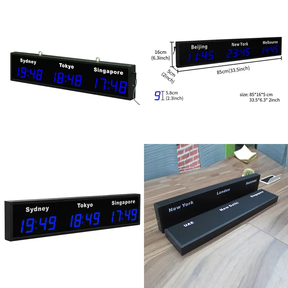 CP034 Digital World Wall Clock - Home Office Updates incelemesi ve fiyatı