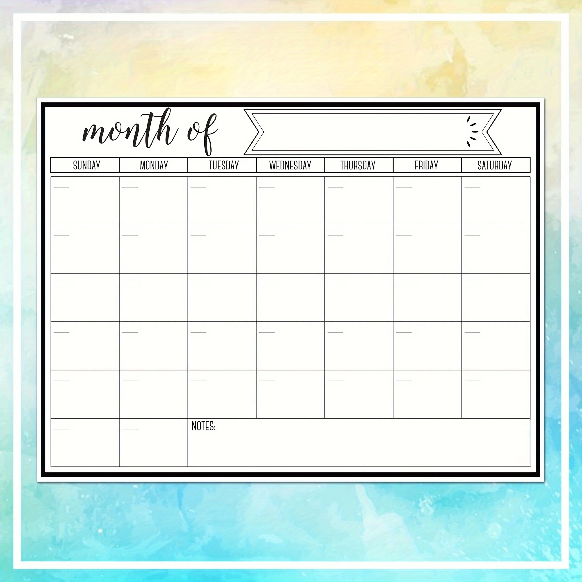 Magnetic Monthly Calendar Whit - Magnetic Calendar Board incelemesi ve fiyatı