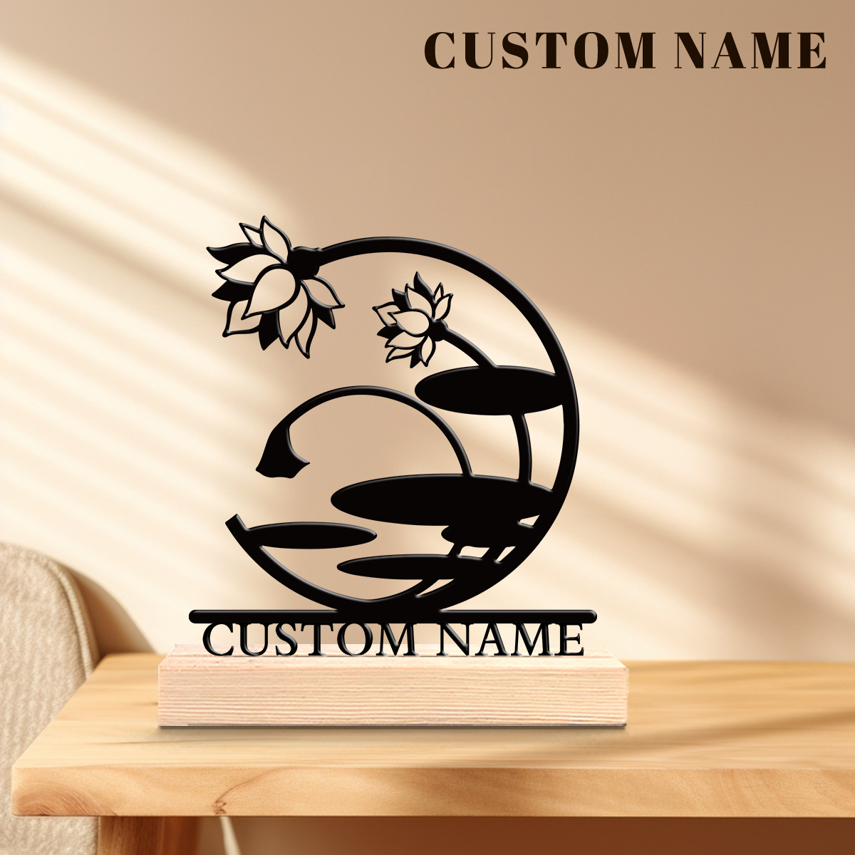 1Pc Csutom Name Blooming Lotus - Home Office Decor incelemesi ve fiyatı