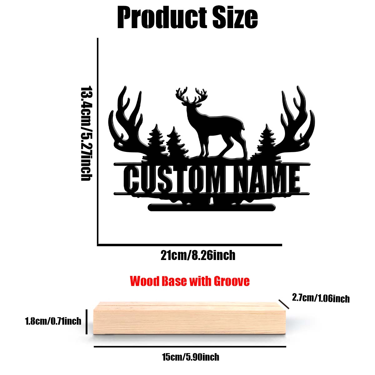 1Pc Csutom Forest Deer Wooden  - Home Office Decor incelemesi ve fiyatı