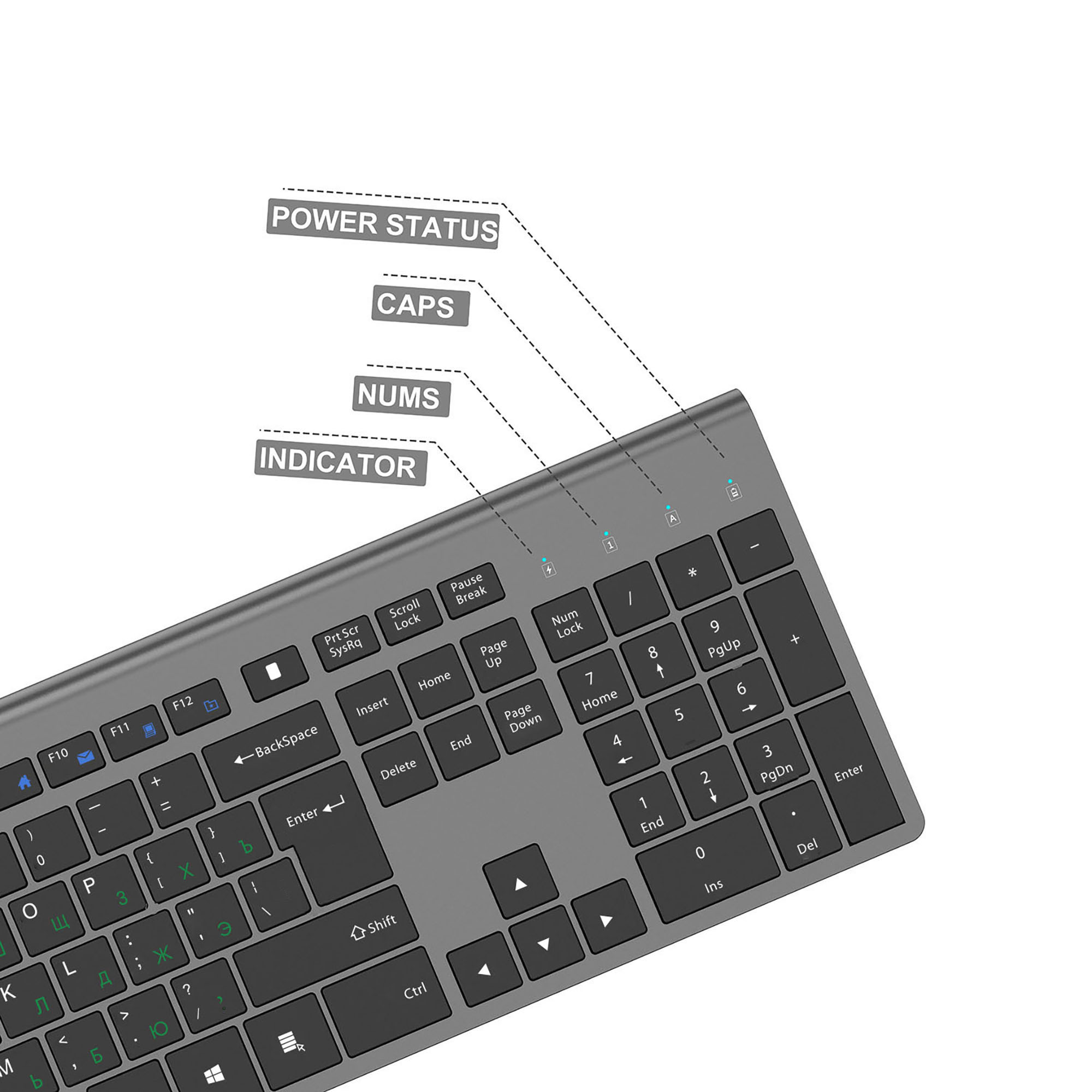 2.4G Rechargeable Wireless Key - Home Office For Mac incelemesi ve fiyatı