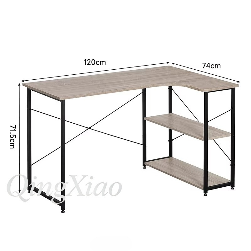 L Shaped Corner Desk With Book - Home Office Bookshelves incelemesi ve fiyatı
