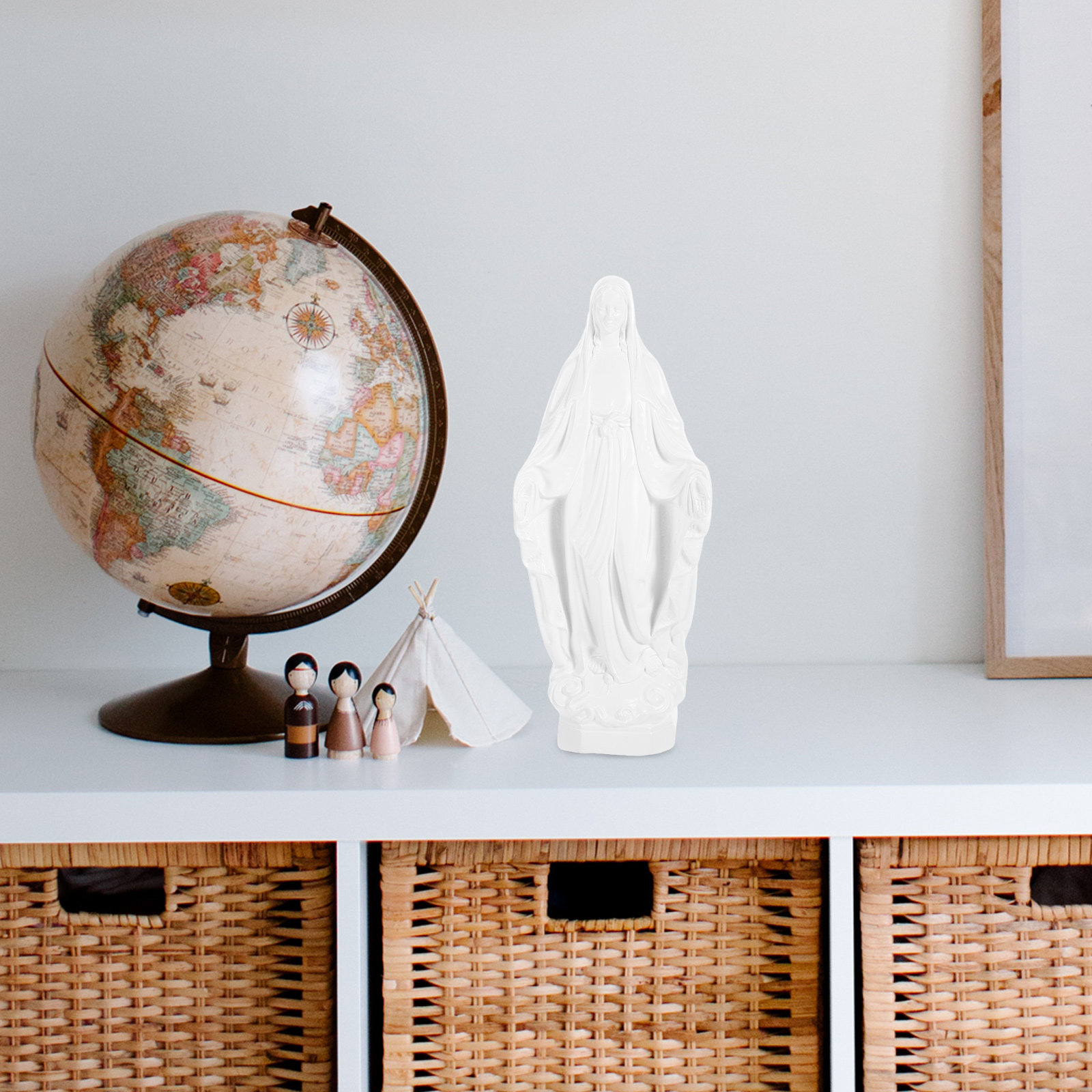 Virgin Mary Statue Resin Catho - Home Office Bookshelves incelemesi ve fiyatı