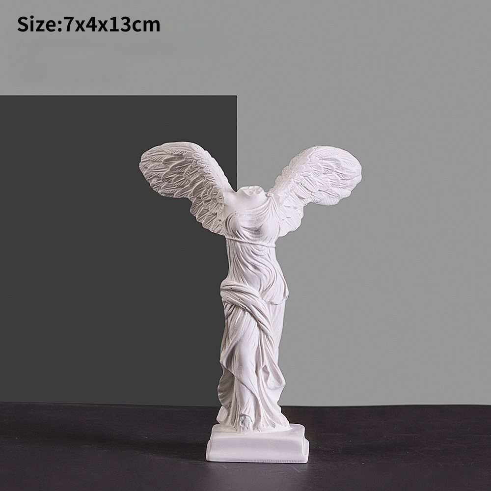 Greek Victory Goddess Statue w - Home Office Bookshelves incelemesi ve fiyatı