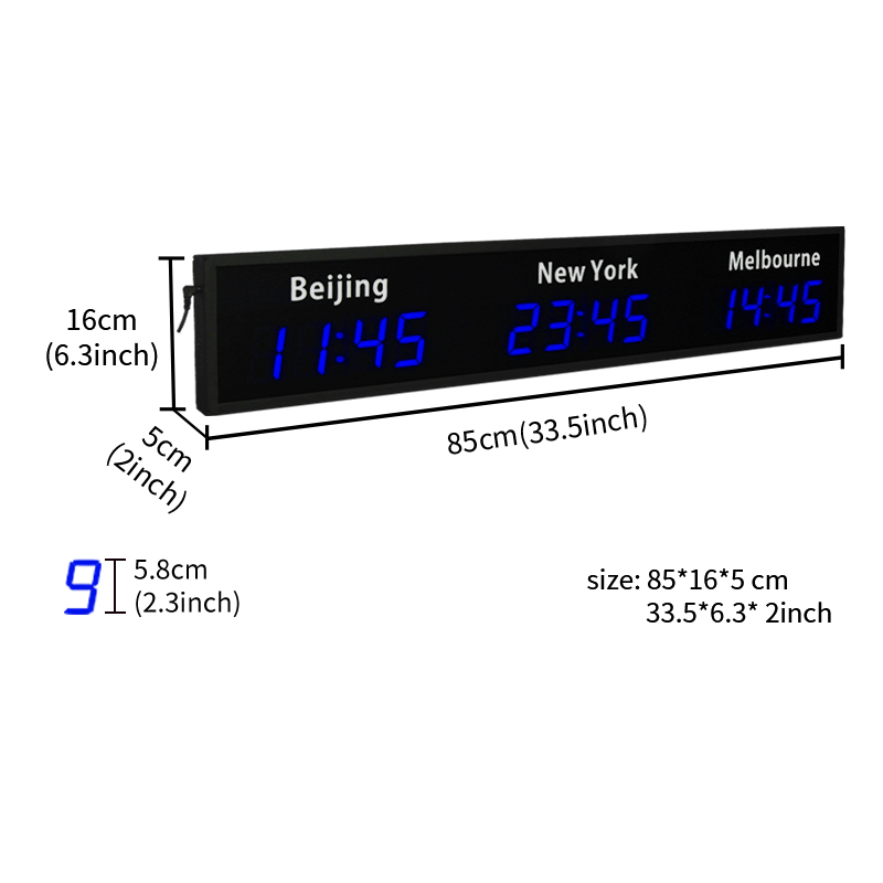 CP034 Digital World Wall Clock - Home Office Updates incelemesi ve fiyatı