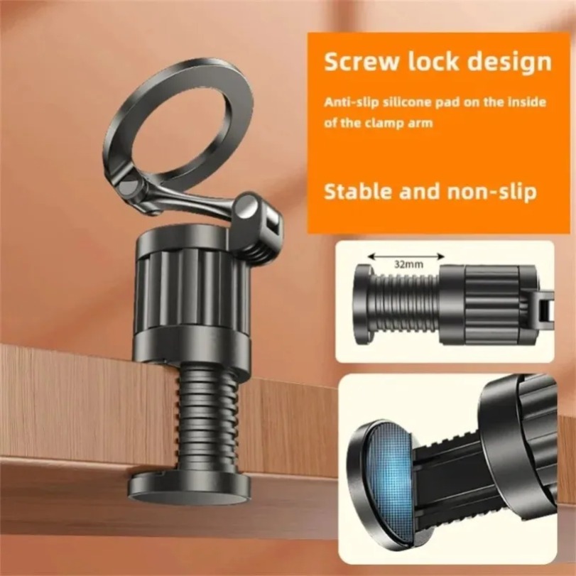 360° Rotation Desktop Magnetic - Home Office Hidden Desk incelemesi ve fiyatı