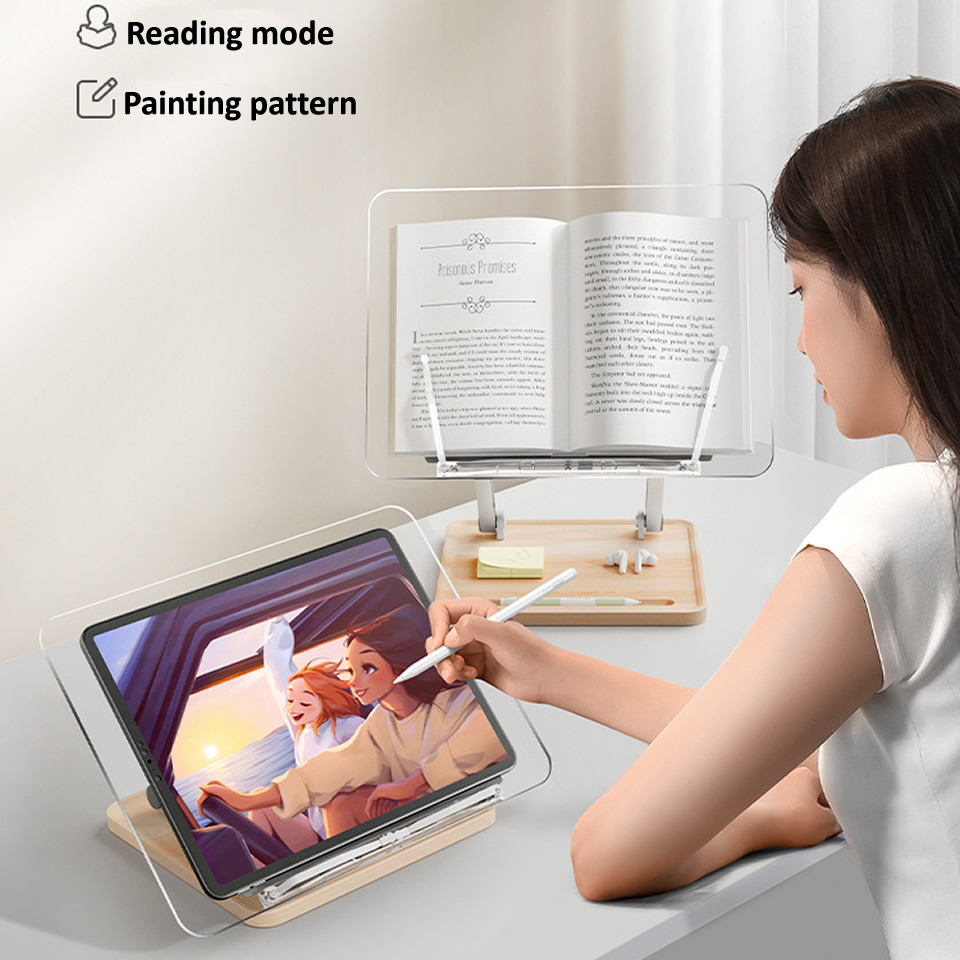 Wooden Reading Stand with ligh - Home Office Organization incelemesi ve fiyatı