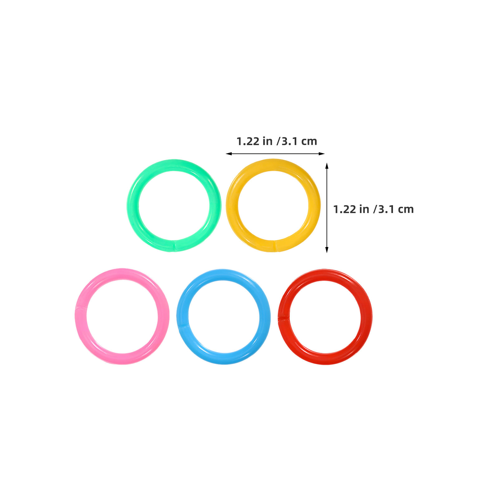 300Pcs 1 Inch Vibrant Plastic  - Home Office Organization incelemesi ve fiyatı